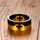 Ring Ring Factory Chengfen Wholesale Individual Ring Double Cross Disassembled And Pieced Ring Stylish Men's Ring