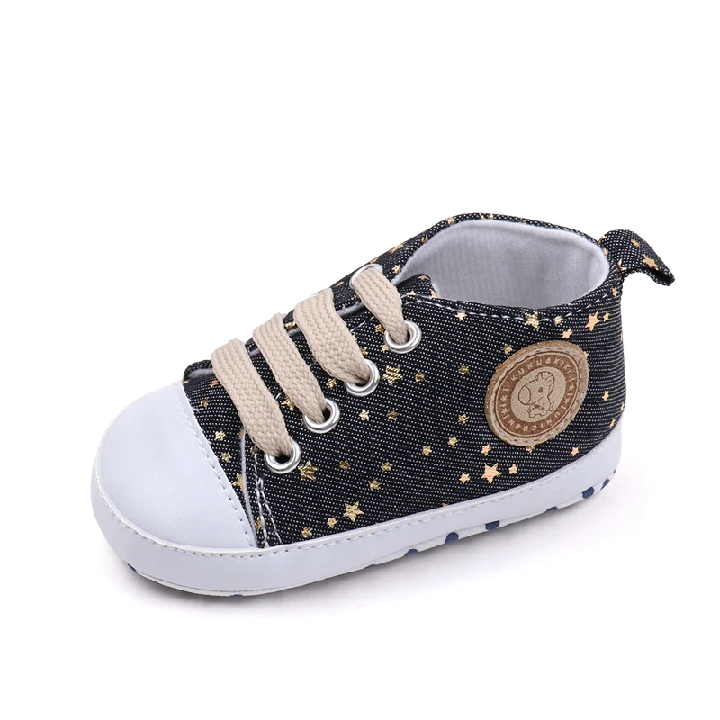 Spring and Autumn Animal logo Soft-soled Canvas Baby Shoes for Girls and Boys manufacture