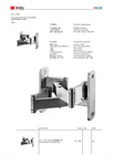 Stone Hinge 3-D Adjustable Stainless Steel Heavy Concealed Stone Door Hinge
