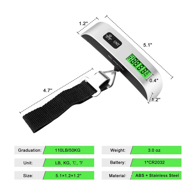 Balance Numérique Portable avec Affichage LCD Électronique-4