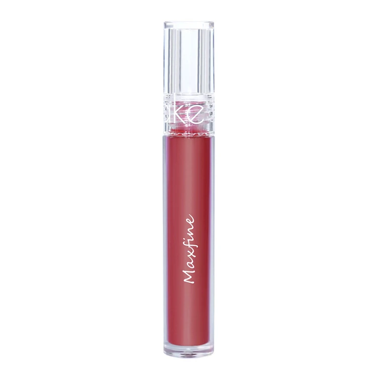 Cylinder Shape Lipgloss Fancy Matte Lip Gloss New Item Stylish 3.2ML with Clear Bottle 6 Colors Waterproof Common Life Makeup