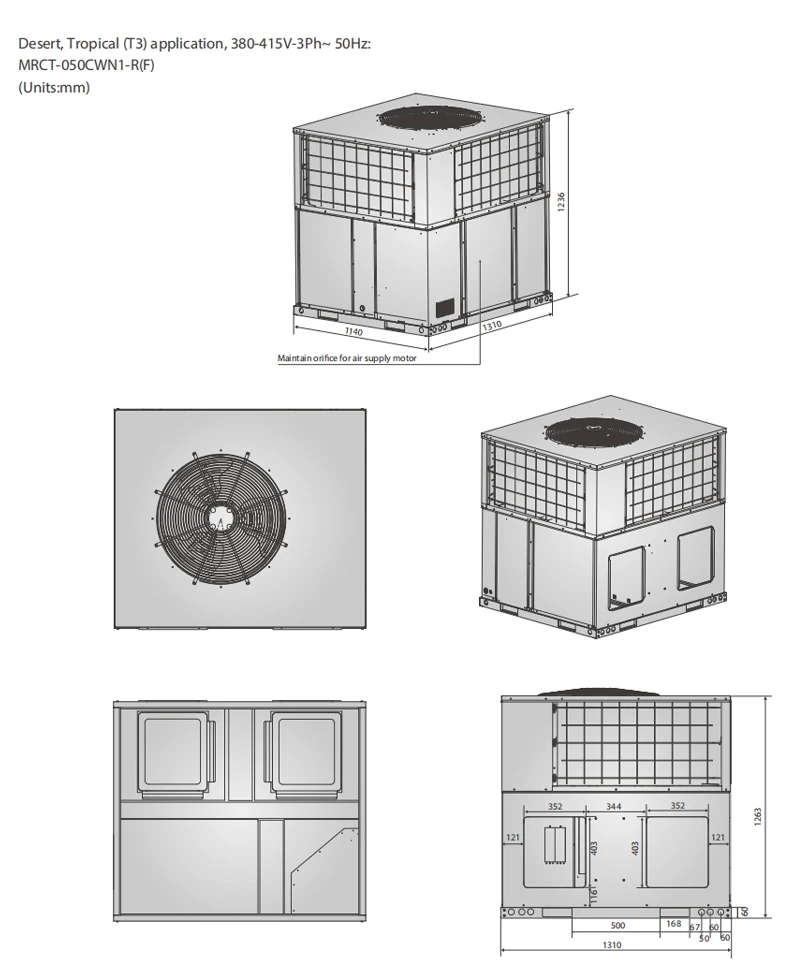 Package Unit, 25ton, VRF, Inverter, Ducted - detail 18