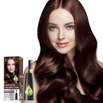 Fashion multi-colors long lasting hair color cream 100% grey coverage ammonia free permanent organic natural hair color dye