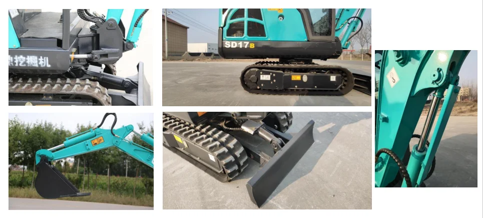 24/7 सेवा उपलब्धता कुबोटा 1 टन मिनी खुदाई SGS प्रमाणन 5