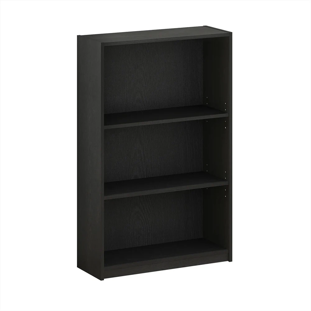 Modern Wood Black 3 Tier Cube Storage Shelf Bookcase Cabinet manufacture