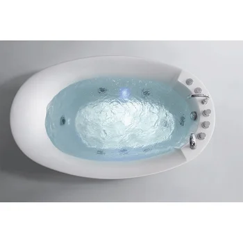 FICO Aathroom acrylic freestanding bathtub soaking massage hot tubs jaccuzy function bath tab hydromassage whirlpool bathtubs