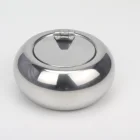 Ashtray TOP Sale Wholesale 100mm Stainless Steel Drum Shape Portable Windproof Smokeless Cigar Ashtray With Lid