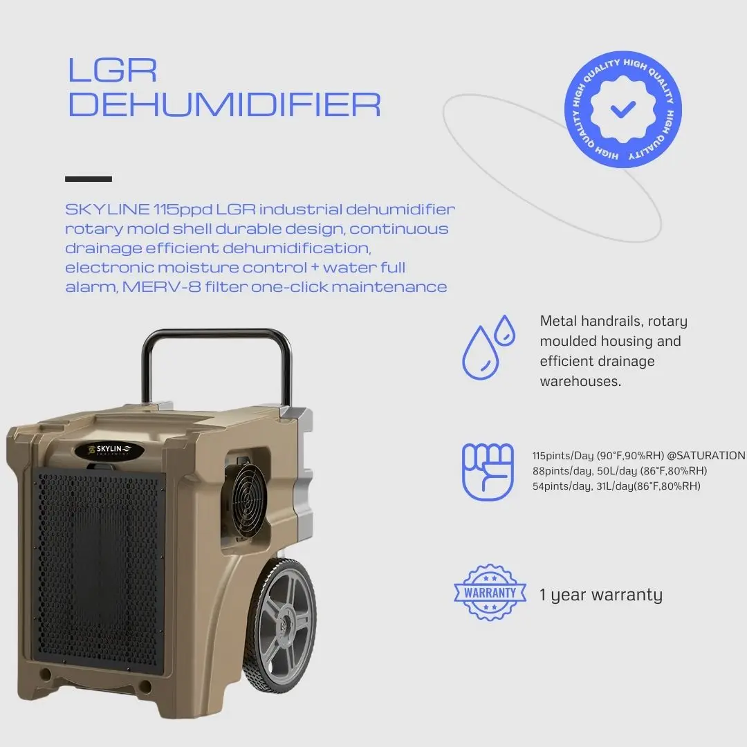 Portable Air Dryer Dehumidifier, 115ppd, LGR - detail 20