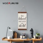 Quotes Magnetic Wooden Frame Photo Picture Art Canvas Print Artwork Linen Inspirational Quotes Canvas Painting Wall Art