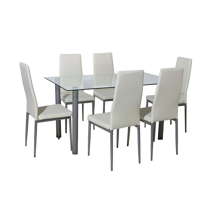 fiber dining table 6 seater