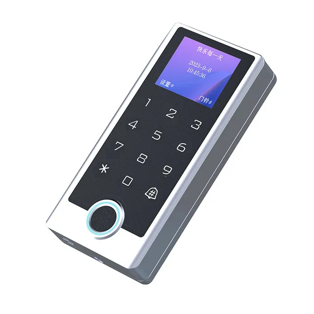 Wireless Waterproof Smart Tuya Fingerprint Access Control System With Touch Keypad Optional MF card Reader