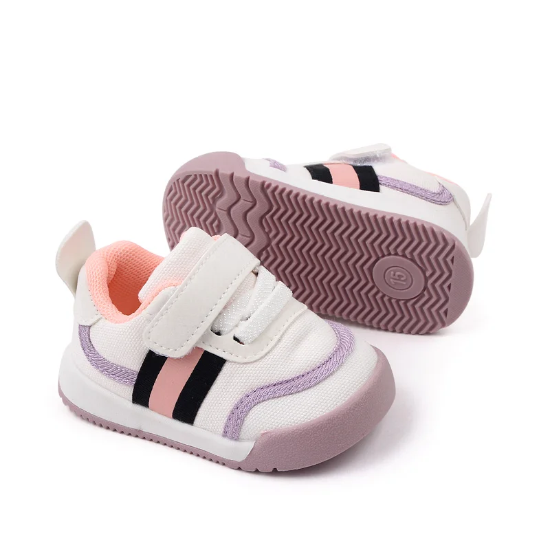 High Quality Soft Rubber Anti-slip Outsole Toddler Kids Prewalker Shoes Sneakers Casual Kids Shoes manufacture