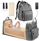 Diaper Bag Bag Diaper Bag Mother Care Expandable Folding Portable Bed Changing Baby Nappy Mommy Backpack Diaper Bag