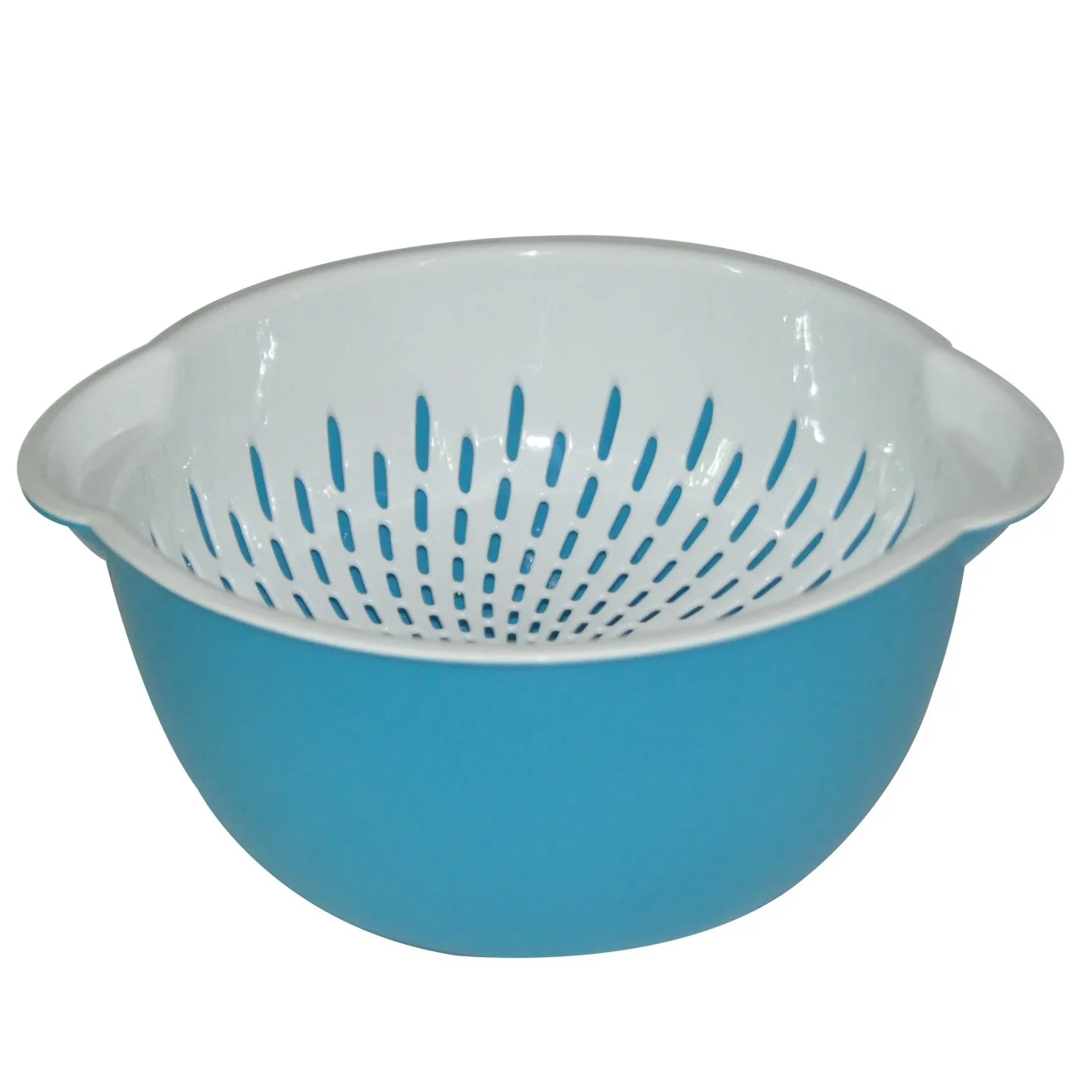 Plastic Sieve Colander with Basin set  Save Space Plastic Sieve Basket Fruit Tray