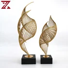 Art Wholesale Metal Gold Accessories Modern Conch Art Crafts For Home Decor Pieces