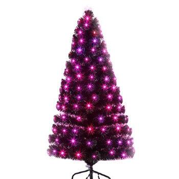 Black Pvc Fiber Optical Tree with Pink Christmas Decoration Tree Shape SY Xmas 180cm Ningbo Port SYSC-0220160 100ctns 5-7days