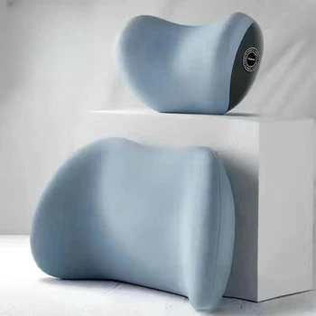 Comfortable car neck pillow seat cushion neck protection memory cotton all-season universal lumbar support