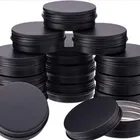 Tin 5ml 15ml 30ml 50ml 60ml 100ml 150ml Matte Black Aluminum Tin 5g 15g 30g 50g 60g 100g 150g