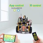 Bluetooth Car Kit For OEM/ODM Bluetooth Avoidance Line Tracking Smart Robot Car Kit For Arduino Robot Car