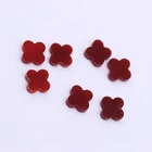 Red Natural Shell Stone 4 Leaf Clover Green Wholesale Gemstone