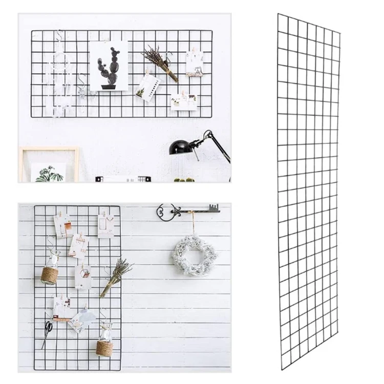 2 X6 Perfect Black Wall Grid Panel Organizer Wire Mesh Storage