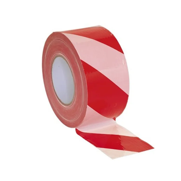 10 Rolls of 500m Red & White Stripe Non Adhesive Barrier Hazard Warning Tape 