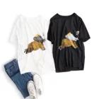 T-shirt T-shirts Wholesale Short Sleeve Printed Mulberry Silk T-Shirt Silk And Cotton Women's T-Shirts