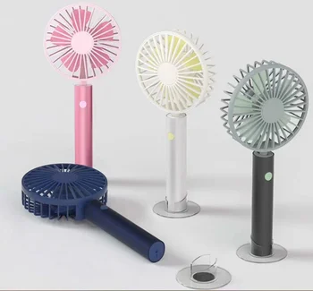 Cute Mini Handheld Battery Operated Small Personal Speed Adjustable USB Eyelash rechargeable portable fan small fan mini