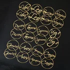 Hoop Earrings New Design Custom Name Leo Bamboo Zodiac Sign Hoop Earrings For Women