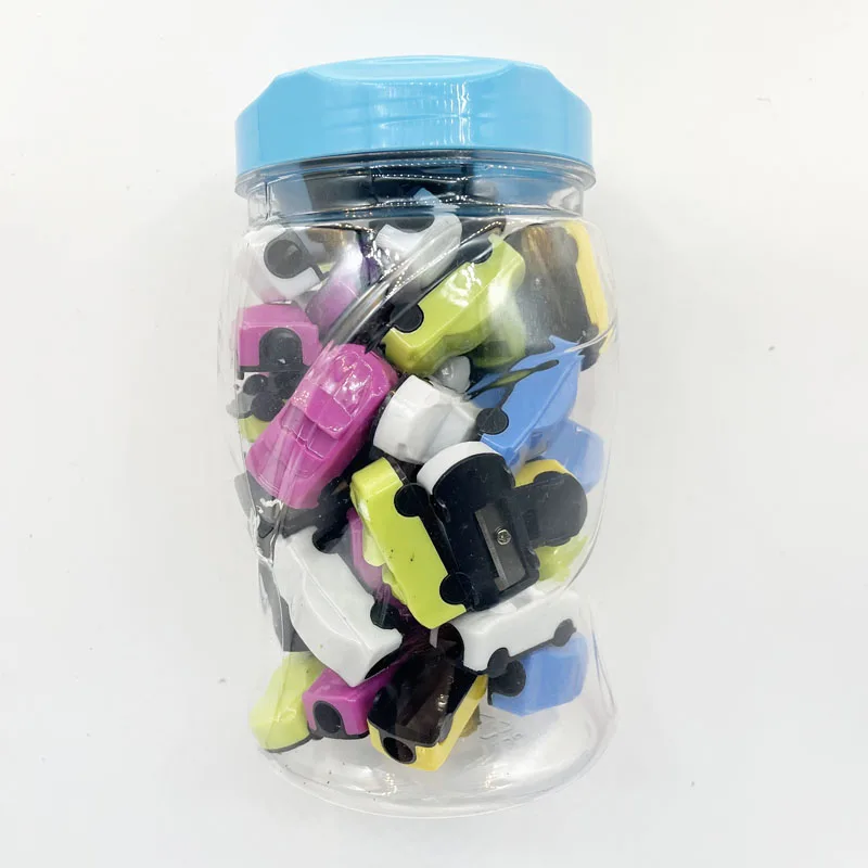Mini Size Cheap Sharpener for Child 6 Colors Mixed Cool Car Shape Pencil Sharpener