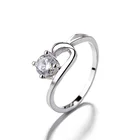 Engagement Yaeno Jewelry Sterling Silver 925 Cubic Zircon Main Stone Engagement Ring For Women
