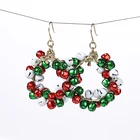 Hoop Earring Jingle Bells Hoop Earring For Women Christmas Holiday Earring