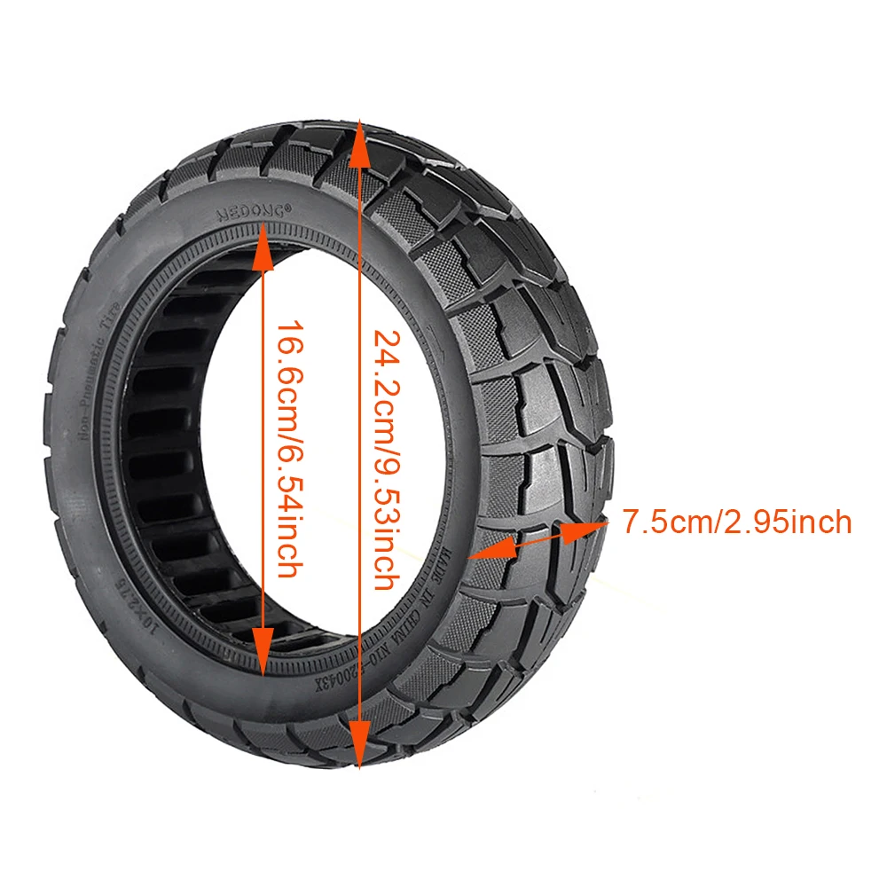 New 10X2.75 Inch Honeycomb Airless Tire for Kugoo M4 G2 Pro Electric Scooter Off-Road Vehicle Airless Tyre Scooter Accessories
