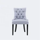Dining Chair Modernmodern Nordic Restaurant Linen Or Velvet Fabric Upholstered Dining Chair With Solid Wooden Legs