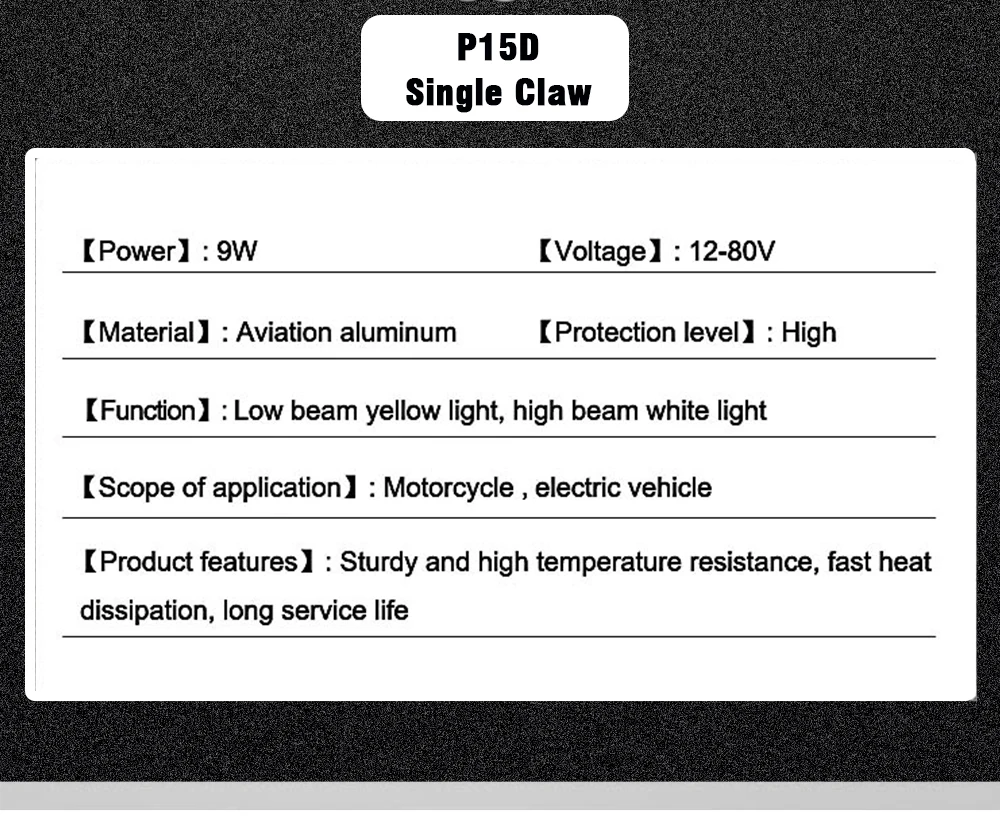 TECH-KING Super Brightness Projector Lens Light 12V-80V White yellow Universal H4 BA20D P15D Motorcycle LED Headlight Bulb Lamp