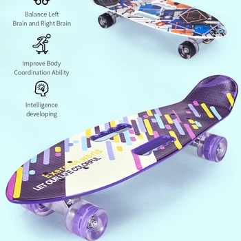 2021 NEW Skateboard Cruiser 27 inch Skate board Complete Girls Boys Plastic Penny Board