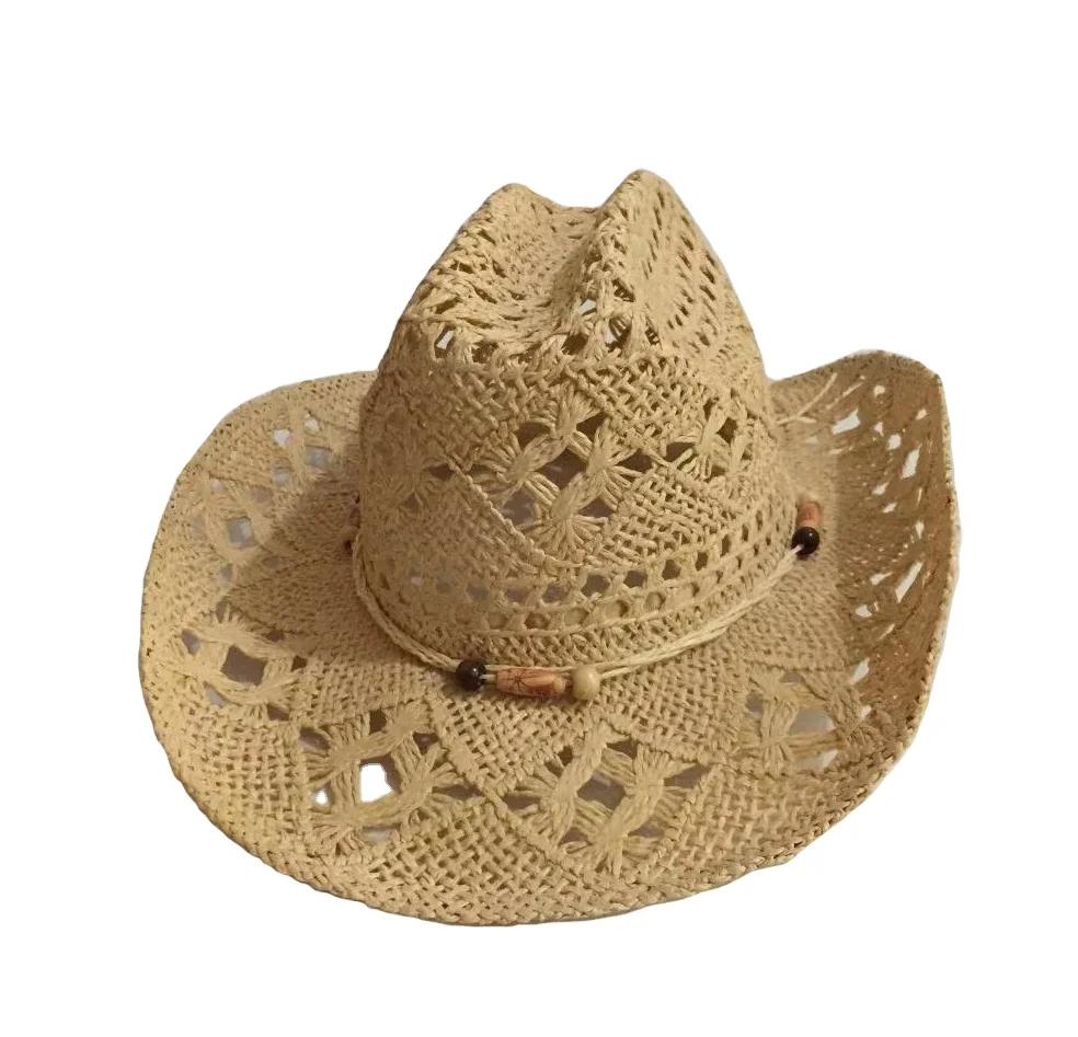 paper straw cowboy hat