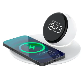 Trending products 2024 new arrivals speakers bluetooth charger with alarm clock multifunctional charger