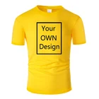 T Shirts Custom Your Designed Logo O Neck White Men 100% Cotton T Shirts