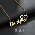 Name Necklace New Jewelry Stainless Steel Personalized Gold Inital Custom Name Necklace For Pary Use
