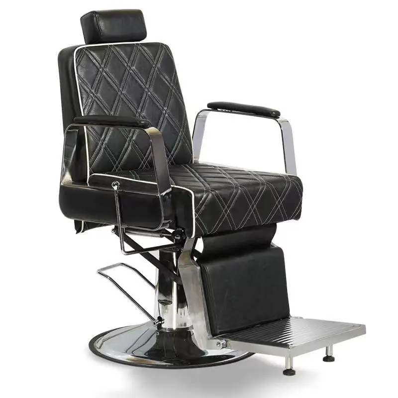 Vintage high-end hair cutting chair Salon Grease Head hair chair can be repositioned men's shaving chair
