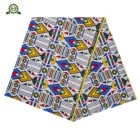 Africa Polyester Wax Prints Fabric 2021 Ankara 110g Real Wax High Quality 6 Yards African Fabric