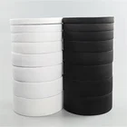 Elastic 5cm White Black Color Home Textiles Polyester Rubber Fold Over Knitted Elastic Band