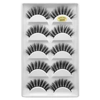 False 3D Soft Chemical Fiber False Eyelashes G800 Natural Long Eyelashes 5 Pairs Of 3D False Eyelashes