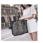 Purse Letter Big Fishing Net Tote Purse Women Hollow Out Shoulder Bag Mesh Beach Bag Lady Handbag