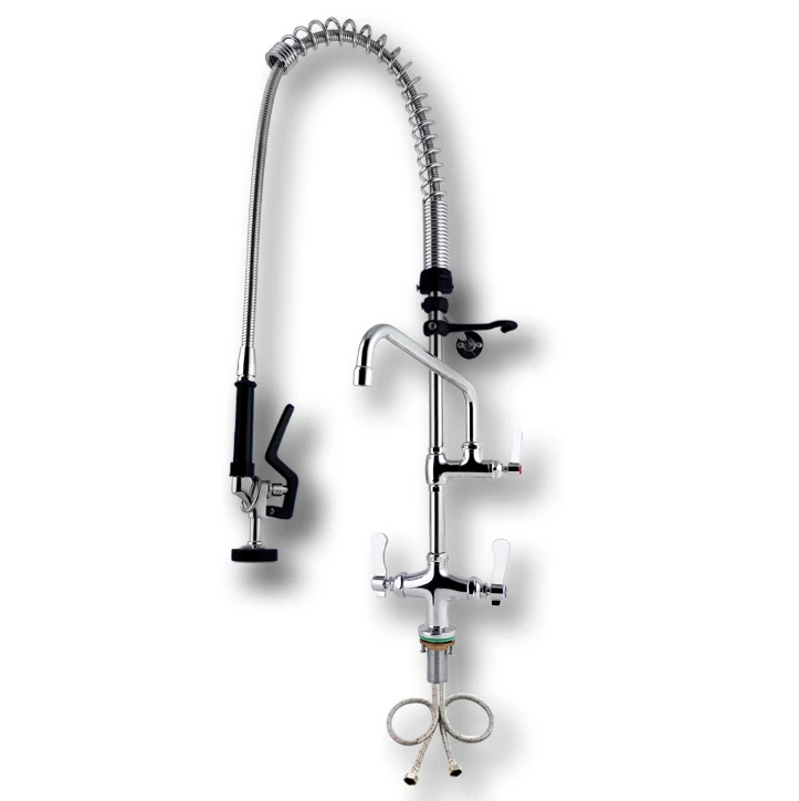 Industrial Style 38"Jumbo Kitchen Tap Restaurant Commercial Kitchen Sink Faucet Sprayer Dish Washers and Pre Rinse Taps Kitchens factory