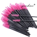 Eyelash Nylon Nylonnylon Wholesale Hollow Disposable Eyelash Brush Nylon Spiral Bendable Black Mascara Wands