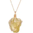 Natural Pendant Natural Rough Stone Pendant Irregular Crystal Pendant Color Rough Stone Pendant