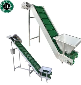 OEM Automatic z type pvc  Belt conveyor incline bucket elevator conveyor Skirt lifting Belt Conveyor System
