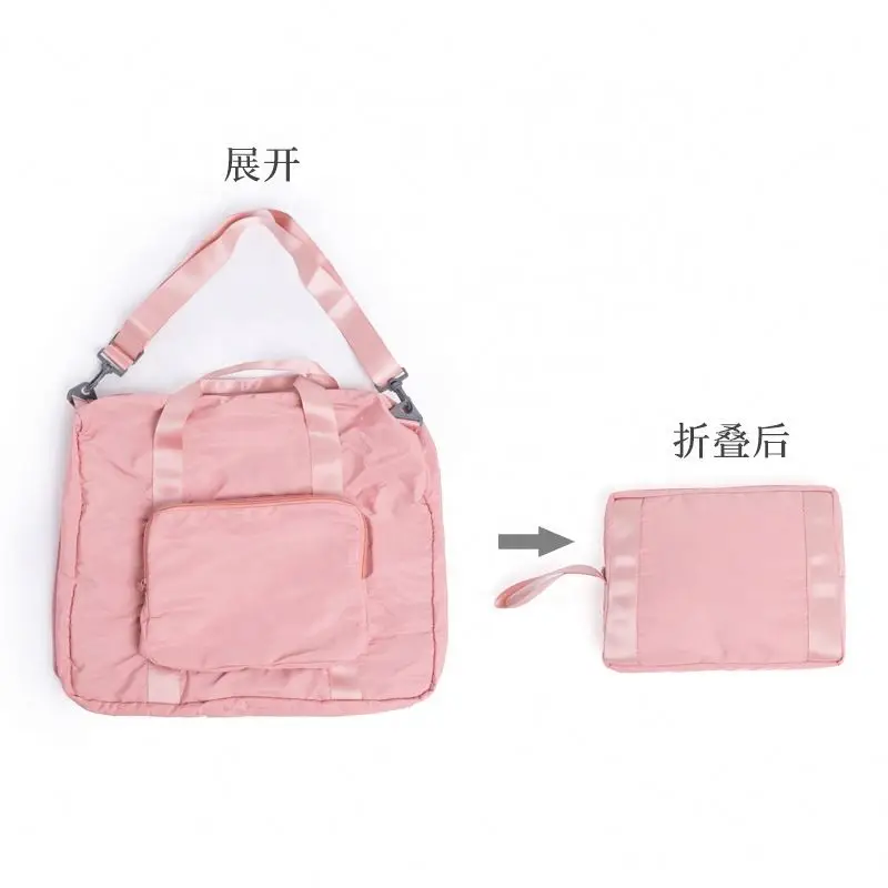 pink duffle bag strap